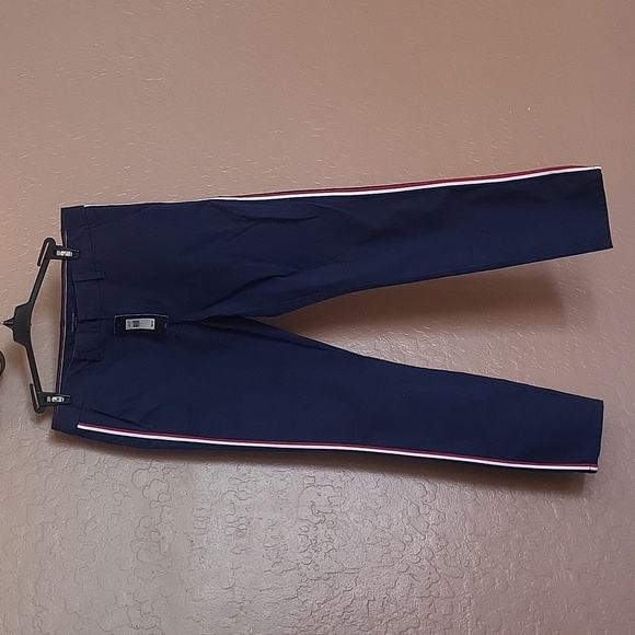 Tommy Hilfiger Hampton Chino Pants Stretch Slim Side Stripe Preppy Casual size 6 - Picture 2 of 7